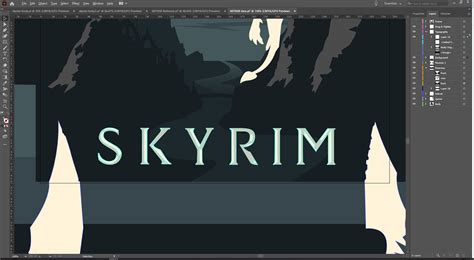 Skyrim Poster - Fan art on Behance