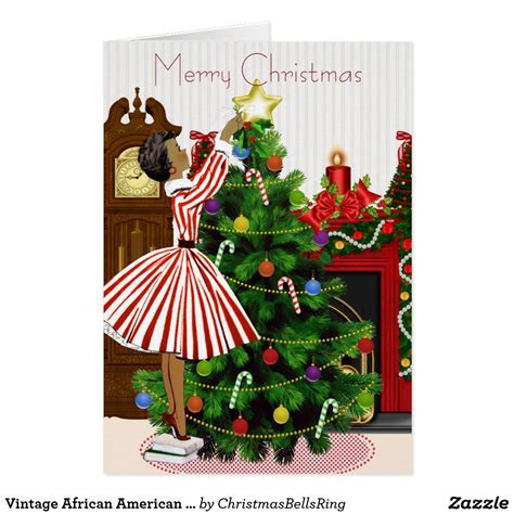 Vintage African American Christmas Card Zazzle