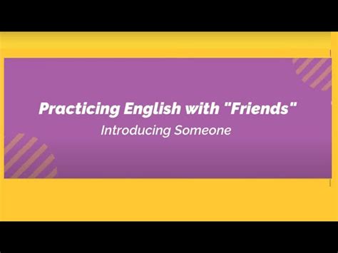 Friends Introducing Someone Genera English Esl Video Lessons