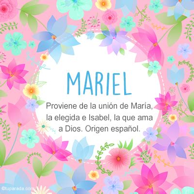 Nombre Mariel Significado Y Origen Descubre Todo Sobre Mariel