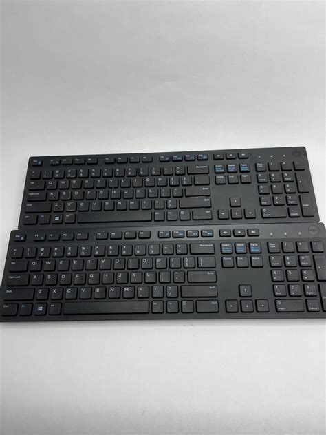 2x Dell Wk636 Wireless Keyboard Logitech Universal Receiver