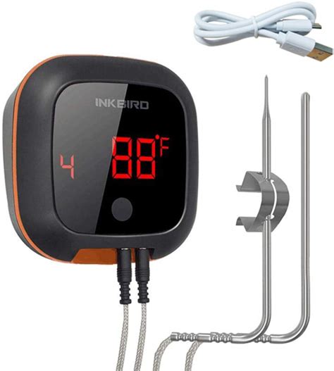 Inkbird Ibt Xs Bbq Thermometer Bluetooth Meat Thermometer Wireless Bbq