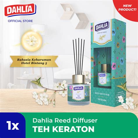 Jual Dahlia Reed Diffuser Alat Refill Teh Keraton Pengharum Ruangan