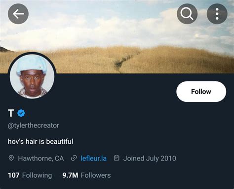 Jay Z Daily On Twitter Tyler The Creator Uses His Twitter Bio To