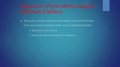 Management of cyst | PPT