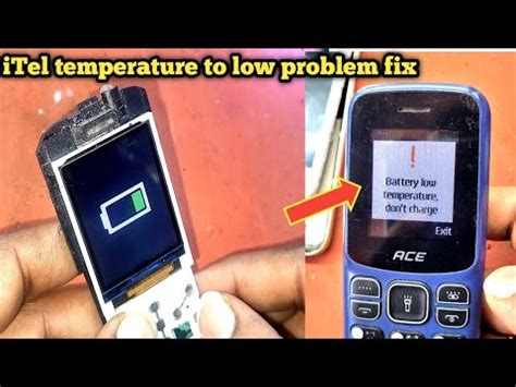 Itel ACE 2 Charging Temperature To Low Problem Solution YouTube