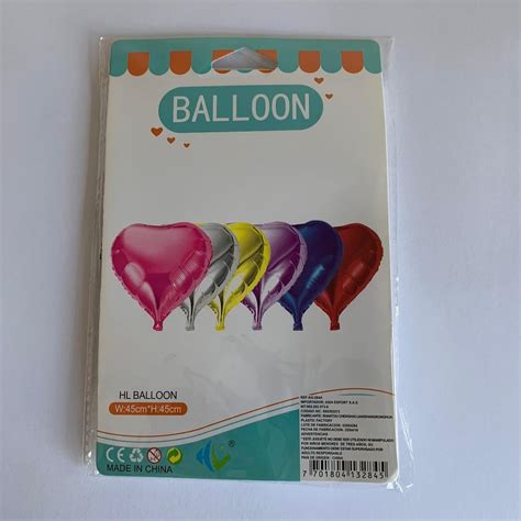 Balon Folie Inima Argintie 45 Cm EMAG Ro