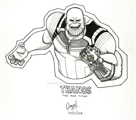 The Mad Titan Thanos By Danvishaykuarts On Deviantart