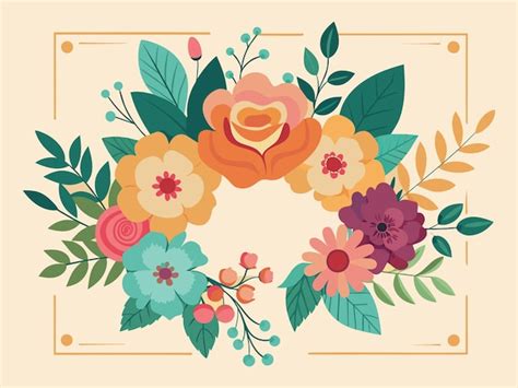 Premium Vector | Floral wedding template Design