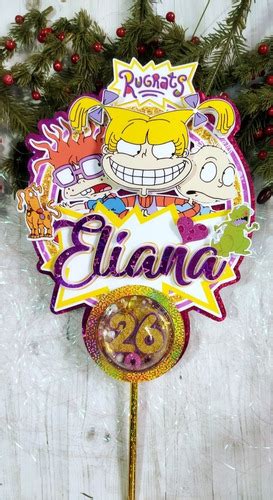 Topper Para Tortas Minitoppers Cupcake Rugrats Personalizado Mercadolibre