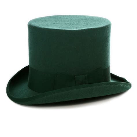 Hunter Green Top Hat Mad Hatter Hat Steampunk Hat Ferrecci Usa