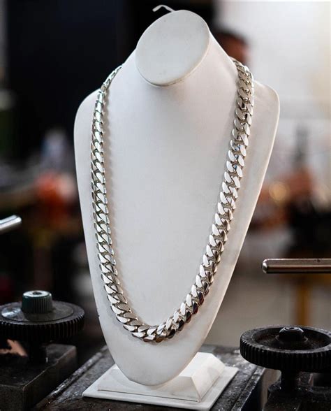 Mm Miami Cuban Link Chain Silver Cuban Chainheavy Etsy