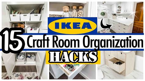 15 IKEA HACKS For Your Craft Room YouTube