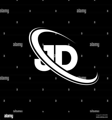 JD Logo J D Design White JD Letter JD J D Letter Logo Design