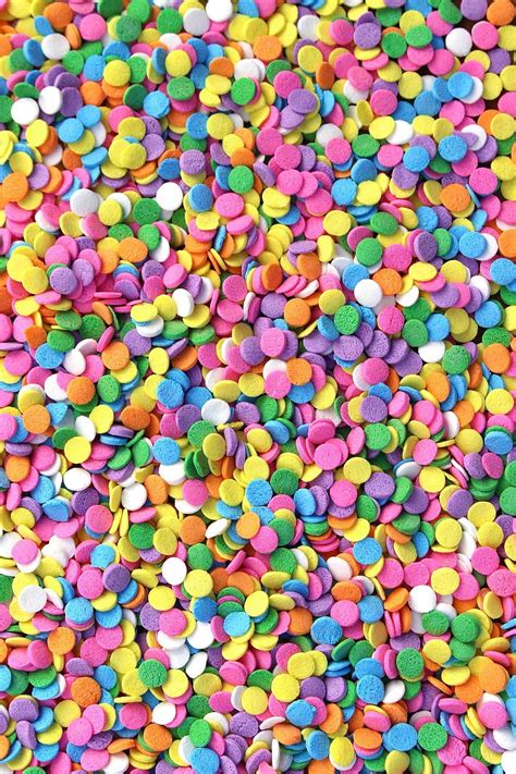 Classic Confetti Sequins Vegan Cute Sprinkles Hd Phone Wallpaper