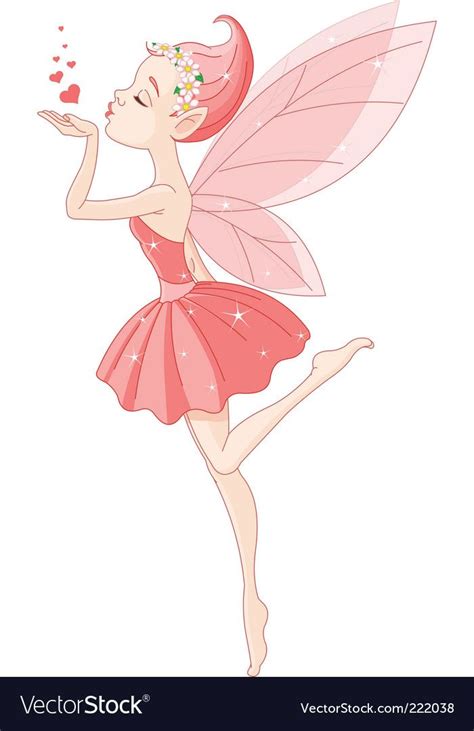 Fairy Vector Image On Vectorstock In 2020 Fairy Vector Free Vector