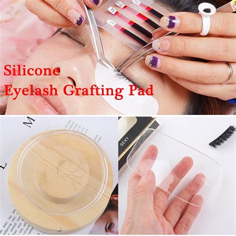 Pcs Silicone Application Tray Stand Holder Eyelash Grafting Extension