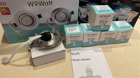 Wowatt X Led Recessed Spotlights V K Cool White