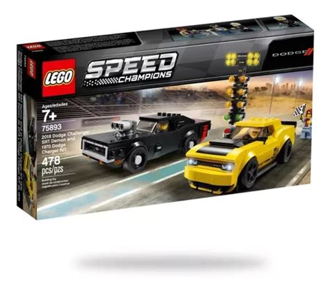 Lego Dodge Challenger Srt Demon De 2018 Speed Champions Envío Gratis