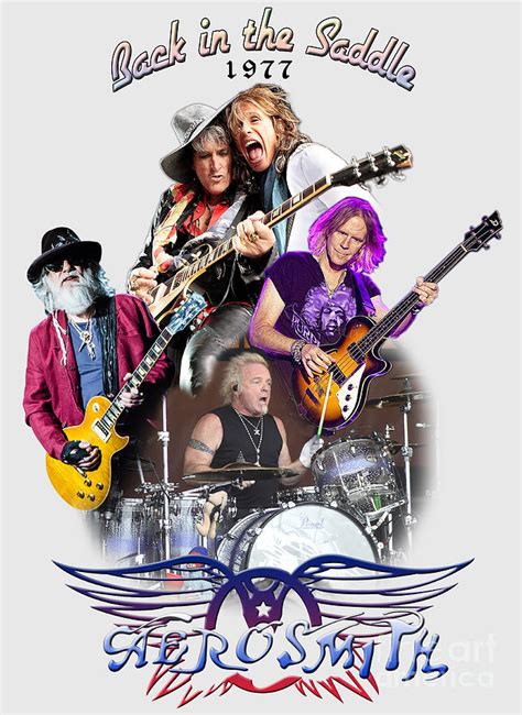 Aerosmith Back In The Saddle PNG Collage With A Transparent