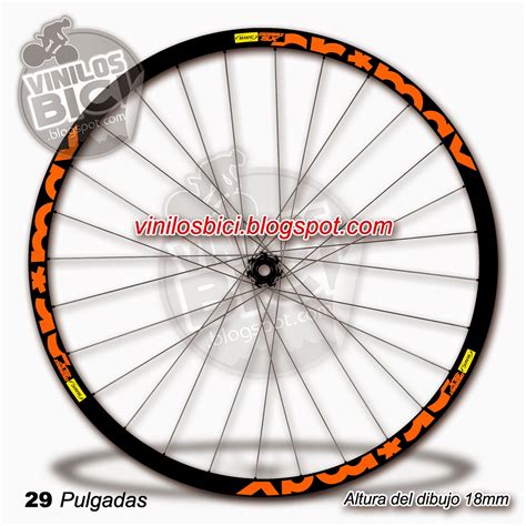 Vinilos Bici Juego De Vinilos Para Llantas MTB 29 Pulgadas Mavic