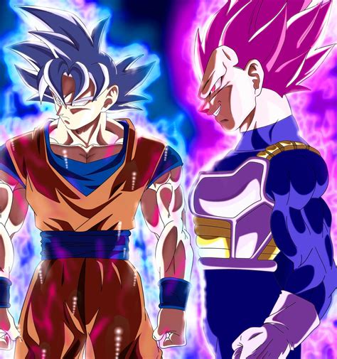 Goku Ultra Instinto Y Vegeta Ultra Ego By Davidferres On Deviantart