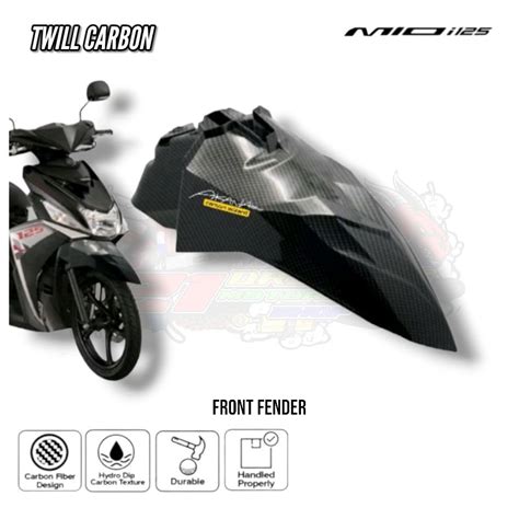 NEW Yamaha Mio I125 Hydro Dip Carbon Front Fender Shopee Philippines