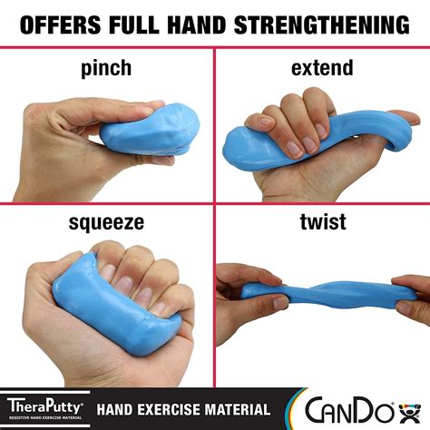 Cando Theraputty Hand Exercise Putty For Rehabilitation And Therapy