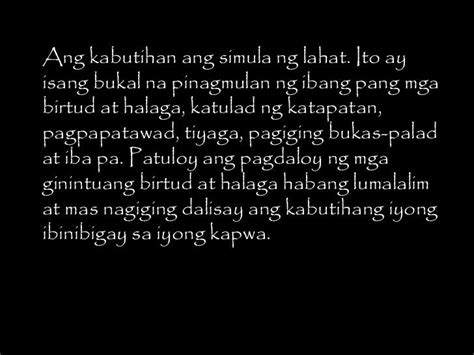 Tula Tungkol Sa Paggawa Ng Kabutihan | pagsulatizen