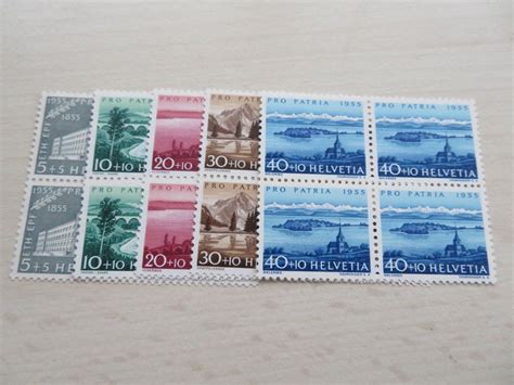 PP Serie 1955 Im 4er Block Postfrisch Ab 1 Kaufen Auf Ricardo