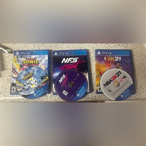 Sony Video Games And Consoles Need For Speed Heat Nba 2k2 Sonic Team Racing All 3 Scratch Free