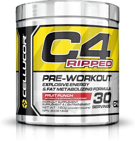 Cellucor C Ripped Pre Workout Powder Thermogenic Fat Burner Energy