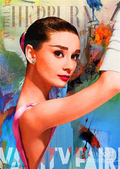 Audrey Hepburn Vanity Fair Painting By Sheila Elsea