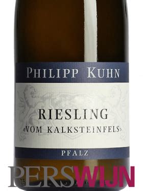 Label Philipp Kuhn Riesling Vom Kalksteinfels 2020 Pfalz Laumersheim