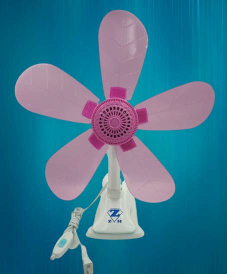 Zh Mini Clip Fan 5 Blades Mini Home Electricfan Portable Desktable