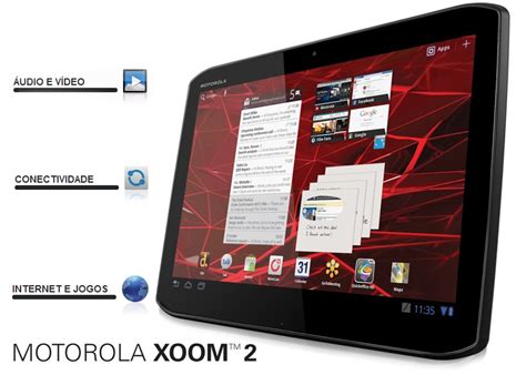 Tablet Motorola Xoom 2 MZ616 3G Tela 10 1 32GB Câmera 5MP