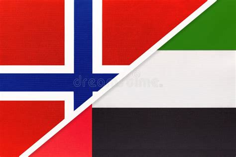 Norway And United Arab Emirates Or UAE Symbol Of National Flags From