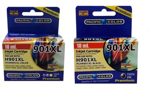 Pack Tintas 901 Xl Negro Color Alternativas Pacific Color Cuotas Sin