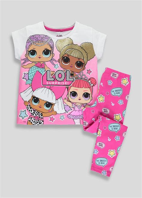 Kids Lol Surprise Pyjama Set 4 10yrs Pink Lol Dolls Pajama