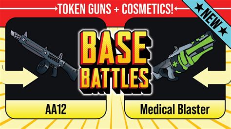 Roblox Base Battles Token Guns Cosmetics Update YouTube