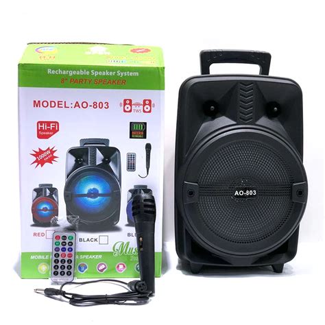 8 Inch Bluetooth Speaker Ao 803 Speaker Bluetooth Karaoke With