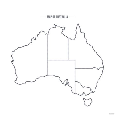 Australia Map Outline Vector in Illustrator, SVG, JPG, EPS, PNG ...