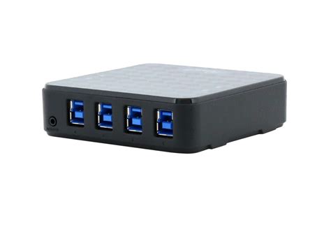 Rosewill Usb 3 0 Sharing Switch Box 4 Port Usb 3 0 Peripheral Switch Hub Adapter For 4