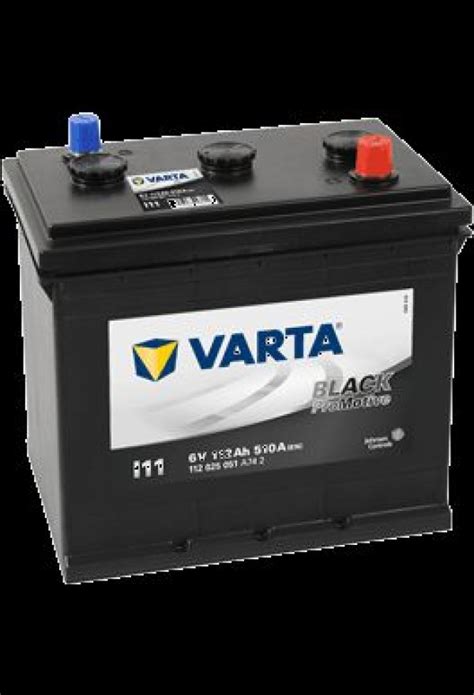 Promotive Black Varta 6V I11 112Ah 510A 6V Oldtimer Maurer