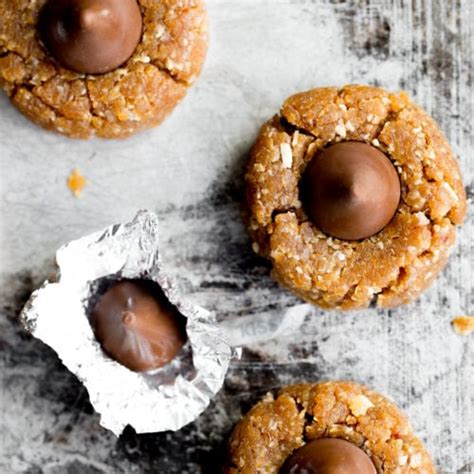 Healthy No Bake Peanut Butter Kiss Cookies Modern Minimalism