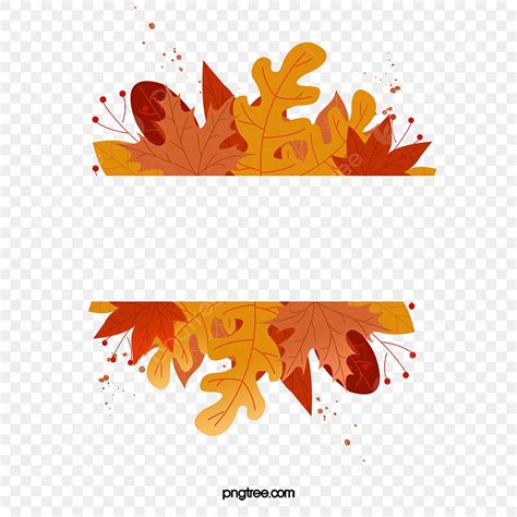 Hand Drawn Autumn Maple Leaves Border, Autumn, Hand Painted, Maple ...