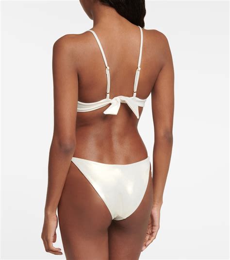 Key Largo Bikini Top In Gold Melissa Odabash Mytheresa