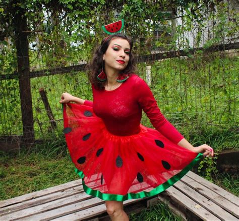 Watermelon Costume | Disfraz de sandía, Vestido de sandía, Disfraz de fresa