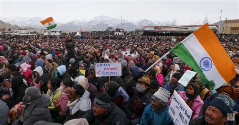 Ladakh Protest Sonam Wangchuk Withdraws Call For March To Lac Citing