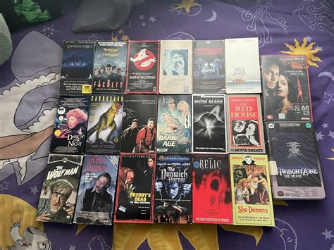 My Horror/Horror ‘adjacent’ VHS Movie collection so far : r/VHS